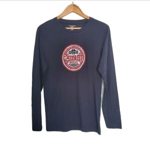 NEW Lucky Brand Navy Pajama Long Sleeve Top